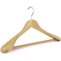 50 Wooden Suit Hangers With Bulbous Ends 