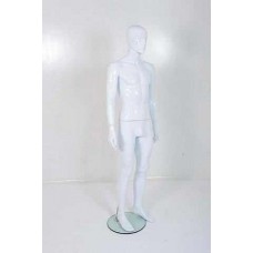 Male Gloss White Plastic Mannequin Abstract 329