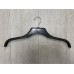 Black Plastic Ribbed Hanger 45cm