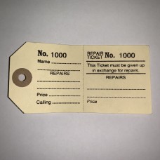 Repair Tickets Labels Laundry Watch Jewellery Tag