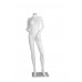 Plastic Eco-Friendly Mannequin Female Egghead Arms/Legs Bent Matt White