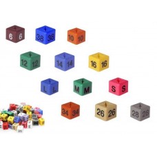 Size Cube Markers. Coloured