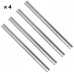 Set of 4 Upright Poles To Make Chrome Shelving Unit