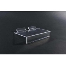 Clear Plastic Slatwall Shoe Shelves With Ticket Holder
