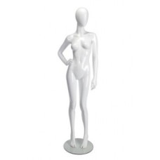 Female Mannequin Hand On Right Hip White Gloss