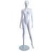 Female Mannequin Stride Pose White Gloss