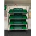 Chrome Wire Sloping Shelving Unit With 8 Small, 4 Jumbo Trays