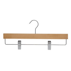 Wooden Trouser Hanger With Clips