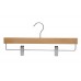 Wooden Trouser Hanger With Clips