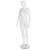 Female Gloss White Abstract Egg-Head Mannequin 314