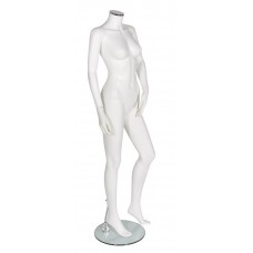 Matt White Female Headless Plastic Mannequin 317
