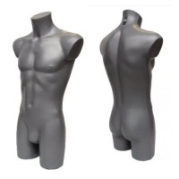 Silver Male Energy Underwear Sportswear Fashion Display Torso