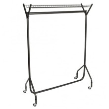 6FT Garment Rail With Top Shelf