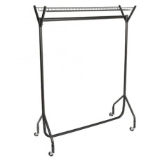 4FT Garment Rail With Top Shelf