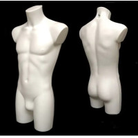 White Male Energy Underwear Sportswear Fashion Display Torso