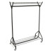 6FT Garment Rail With Top/Bottom Shelf