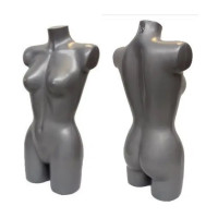 Silver Female Energy Lingerie Sportswear Fashion Display Torso