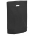 Black Fashion Carrier Bags Patch Handle 15" x 18"