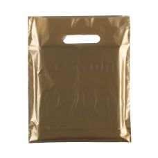 Gold Fashion Carrier Bags Patch Handle 15" x 18"