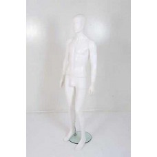 Male Matt White Plastic Mannequin Abstract 328