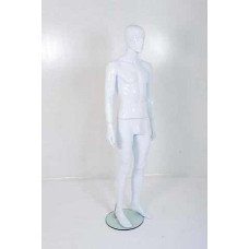 Male Gloss White Plastic Mannequin Abstract 329