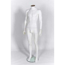 Male Headless Matt White Plastic Mannequin 333