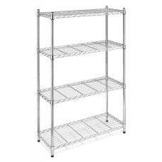 Chrome Wire Shelving Unit 2100mm H x 450mm D x 900mm W