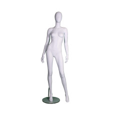 Female Egg-Head Left Leg Forward Mannequin