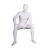 Male Egg-Head Sitting Mannequin