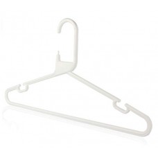 Adult Plastic White Hangers Box 120