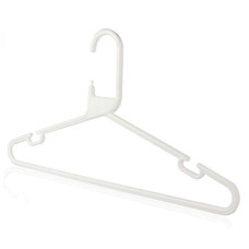 Adult Plastic White Hangers Box 120