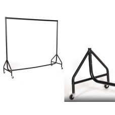 Reinforced Garment Rails Black