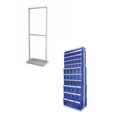 Double Sided Tilt Bin Stand