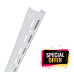 10 x White Twin Slot Wall Uprights 10 x White Twin Slot Wall Uprights