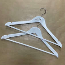 White A-Grade Adult Wooden Hanger 44cm