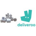 Deliveroo 57mm x 80mm x 12mm Thermal Rolls 