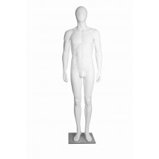 Male Egg-Head Upright Pose Mannequin