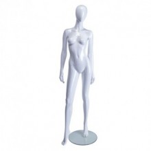 Female Mannequin Hands by Side White Glossy