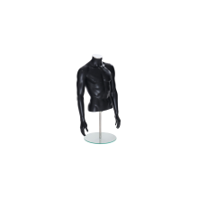 Black Male 3/4 Display Torso Mannequin 