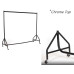 Reinforced Garment Rails Black/Chrome Top