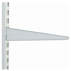 Twin Slot White Shelf Brackets x 10