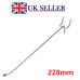 228mm Single Pegboard Hook - Med Duty Zinc Plated (1")