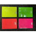 Dayglo Florescent Card. 3 Sizes. 4 Colours