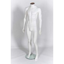 Male Headless Matt White Plastic Mannequin 334