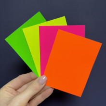 Dayglo Florescent Card