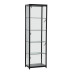 Tower Showcase 600mm x 400mm x 1980mm H Black