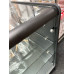 Black Glass Display Counter 1200mm 