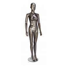 Female Painted Gloss Pewter Abstract Egg-Head
