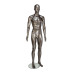 Male Painted Gloss Pewter Abstract Egg-Head