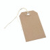 100 Manilla Buff Strung Tags 